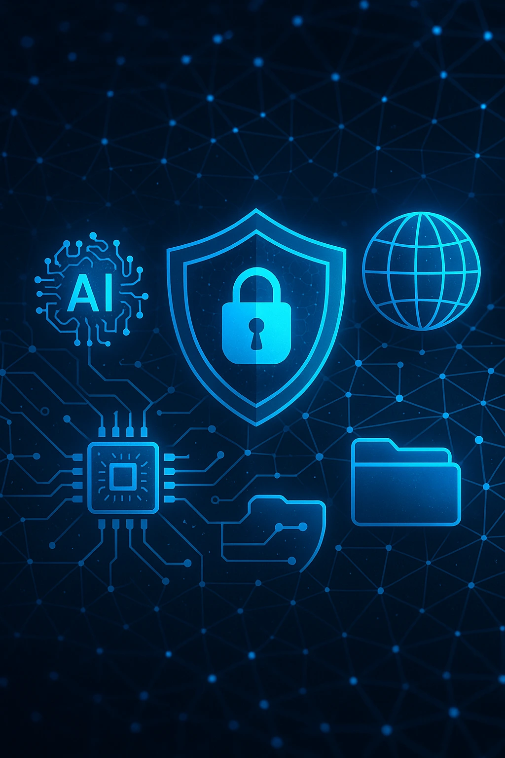 Cybersecurity defense visualization with AI analytics